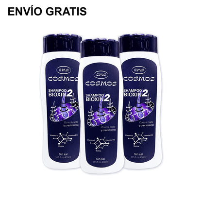 Shampoo Anticaída Femenino CMS Cosmos Bioxin 2 PAGA 2 LLEVA 3