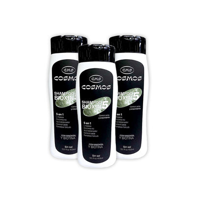 Shampoo Anticaída Masculino CMS Cosmos Bioxin 5 PAGA 2 LLEVA 3